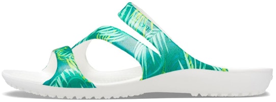 (Women) Crocs Kadee 2 Tropical Sandal 'White Green' 207262-94S (Women) Crocs Kadee 2 Tropical Sandal 'White Green' 207262-94S