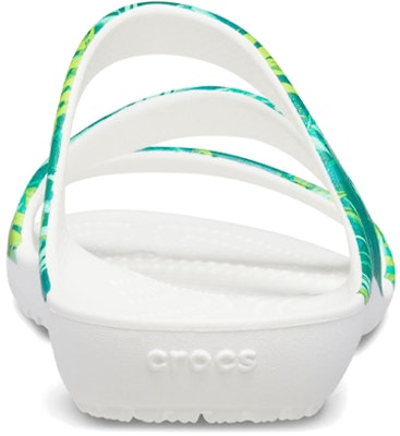 (Women) Crocs Kadee 2 Tropical Sandal 'White Green' 207262-94S Details for (Women) Crocs Kadee 2 Tropical Sandal 'White Green' 207262-94S