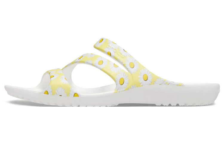 (Women) Crocs Kadee 'White Yellow' 206894-1EX