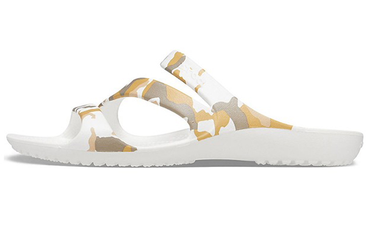 (Women) Crocs Kadee Casual Sandals Camouflage White 206894-960