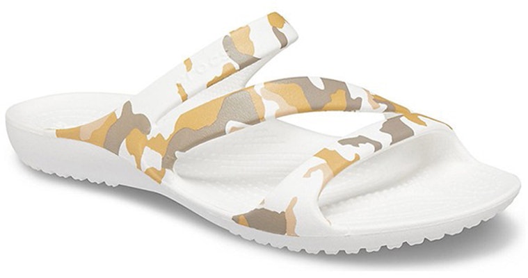 (W) Crocs Kadee Sandal Santai Corak Camouflage Putih 206894-960 Lookbook (W) Crocs Kadee Sandal Santai Corak Camouflage Putih 206894-960