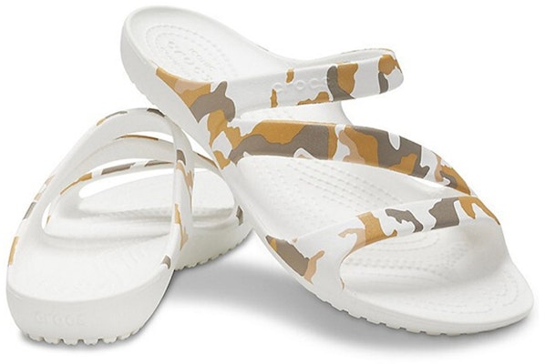 (W) Crocs Kadee Sandal Santai Corak Camouflage Putih 206894-960 Shop (W) Crocs Kadee Sandal Santai Corak Camouflage Putih 206894-960