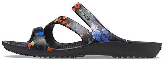 (Women) Crocs Kadee Casual Sandals Tie Dye Black 206894-001 (Women) Crocs Kadee Casual Sandals Tie Dye Black 206894-001