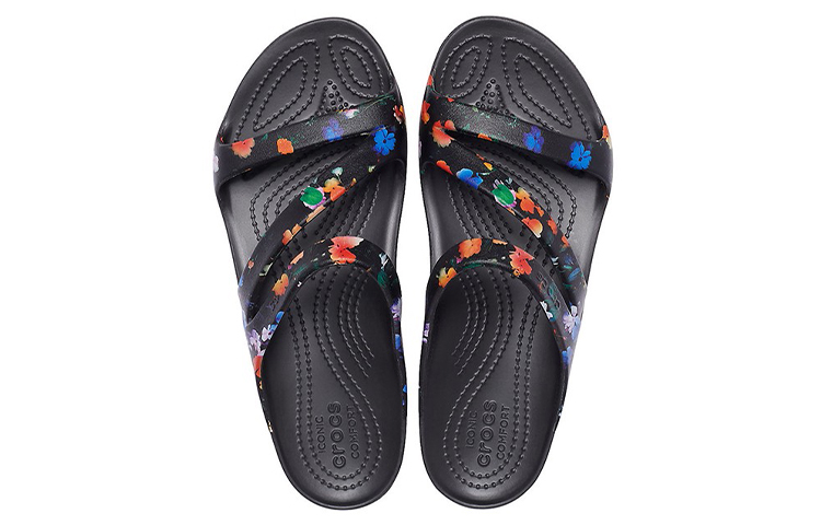 Purchase (W) Sandal Kasual Crocs Kadee Tie Dye Hitam 206894-001