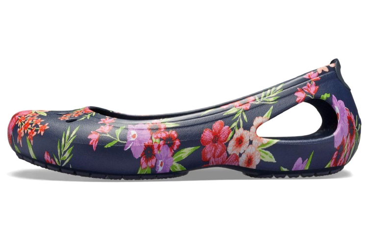 (Women) Crocs Kadee Flat 'Navy Floral' 205862-96N