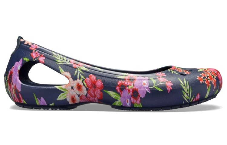 Order (Women) Crocs Kadee Flat 'Navy Floral' 205862-96N