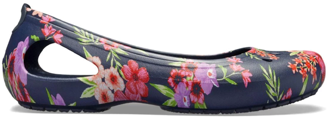 (Women) Crocs Kadee Flat 'Navy Floral' 205862-96N Order (Women) Crocs Kadee Flat 'Navy Floral' 205862-96N