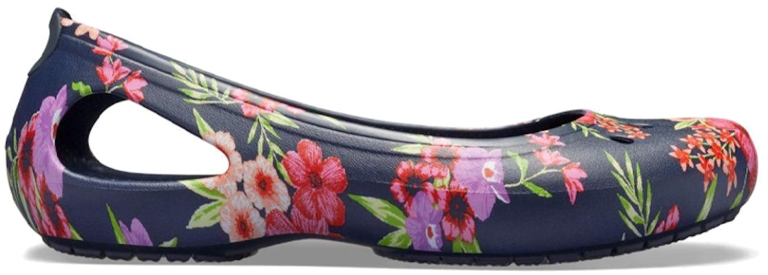 (Women) Crocs Kadee Flat 'Navy Floral' 205862-96N Order (Women) Crocs Kadee Flat 'Navy Floral' 205862-96N