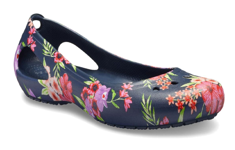 Lookbook (Women) Crocs Kadee Flat 'Navy Floral' 205862-96N