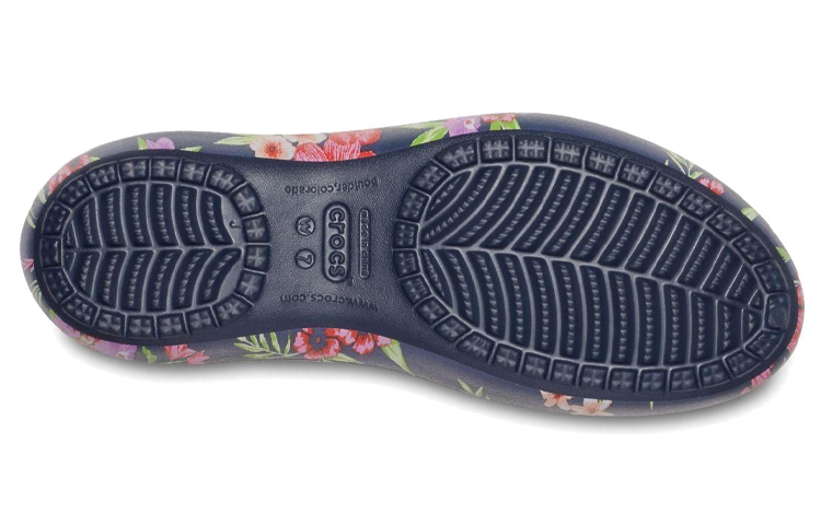Details for (Women) Crocs Kadee Flat 'Navy Floral' 205862-96N
