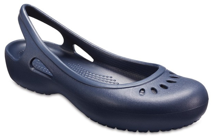 Order (Women) Crocs Kadee Flat Deep Blue Sandals 205077-410