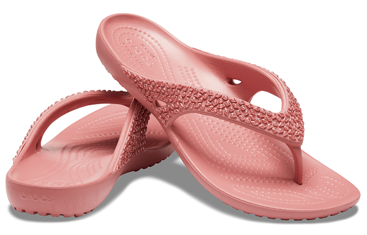 Shop Crocs卡駱馳 Kadee 休閒人字拖 女款 粉