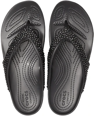 Crocs鱷魚牌 Kadee 休閒人字拖 女款 純黑 Purchase Crocs鱷魚牌 Kadee 休閒人字拖 女款 純黑