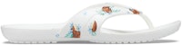 (W) Crocs Kadee Flip Flop 'Casual Print Putih' 206190-9B8