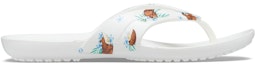 Order (W) Crocs Kadee Flip Flop 'Casual Print Putih' 206190-9B8