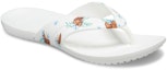 Lookbook (W) Crocs Kadee Flip Flop 'Casual Print Putih' 206190-9B8
