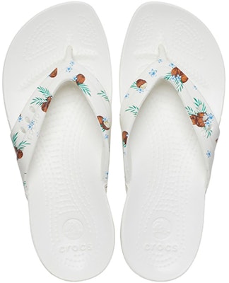 (Women) Crocs Kadee Flip Flop 'Casual Print White' 206190-9B8 Purchase (Women) Crocs Kadee Flip Flop 'Casual Print White' 206190-9B8