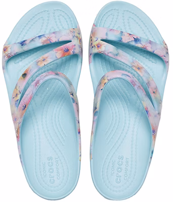 (W) Crocs Kadee II 'Glass Blue' Biru Kaca 207582-4SU Shop (W) Crocs Kadee II 'Glass Blue' Biru Kaca 207582-4SU