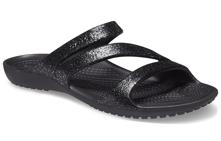 Lookbook (Women) Crocs Kadee II Glitter Sandals 'Black' 207315-001