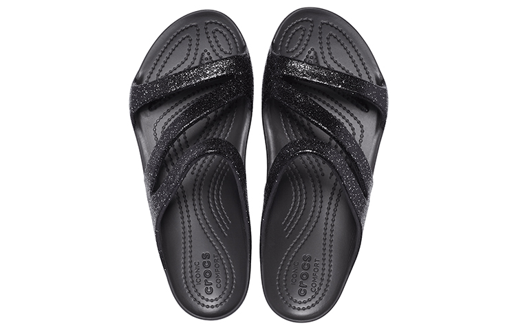 Purchase (Women) Crocs Kadee II Glitter Sandals 'Black' 207315-001