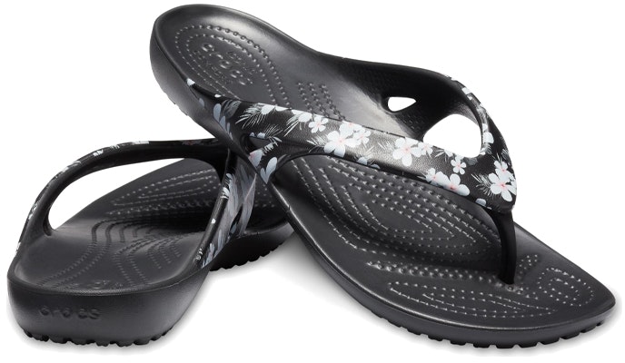 (W) Sandal Jepit Crocs Kadee II 'Tropical Floral Hitam' 205635-98F Shop (W) Sandal Jepit Crocs Kadee II 'Tropical Floral Hitam' 205635-98F