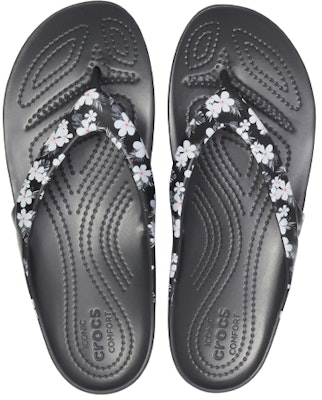 (W) Sandal Jepit Crocs Kadee II 'Tropical Floral Hitam' 205635-98F Purchase (W) Sandal Jepit Crocs Kadee II 'Tropical Floral Hitam' 205635-98F