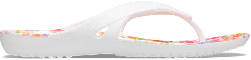 Crocs卡駱馳 Kadee Ii Tie-dye Flip 休閒時尚拖鞋 女款 白 Order Crocs卡駱馳 Kadee Ii Tie-dye Flip 休閒時尚拖鞋 女款 白
