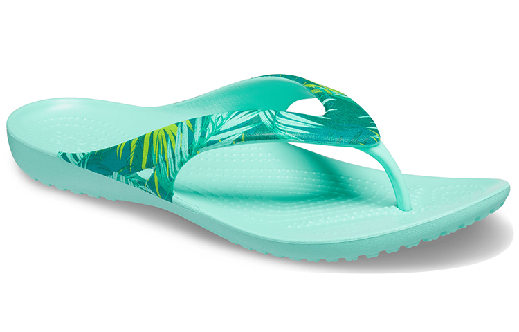 Lookbook (Women) Crocs Kadee II Tropical Flip 'Green' 207263-3U5