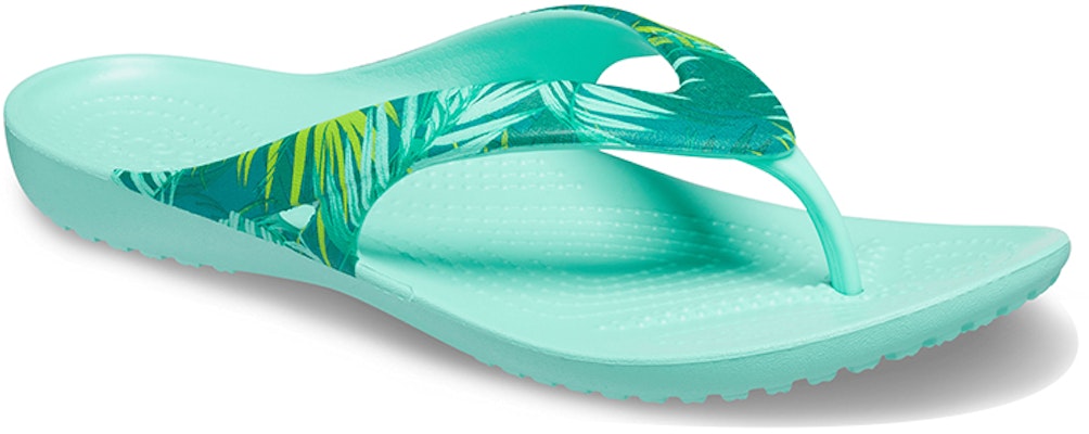 Crocs卡駱馳 Kadee II 熱帶風情休閒拖鞋 女款 綠 Lookbook Crocs卡駱馳 Kadee II 熱帶風情休閒拖鞋 女款 綠