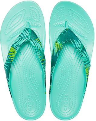 (Women) Crocs Kadee II Tropical Flip 'Green' 207263-3U5 Purchase (Women) Crocs Kadee II Tropical Flip 'Green' 207263-3U5