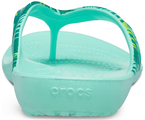 Crocs卡駱馳 Kadee II 熱帶風情休閒拖鞋 女款 綠 Details for Crocs卡駱馳 Kadee II 熱帶風情休閒拖鞋 女款 綠