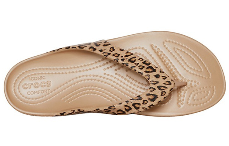 Shop (W) Crocs Kadee II Selipar Bercorak Leopard Coklat 206398-98R