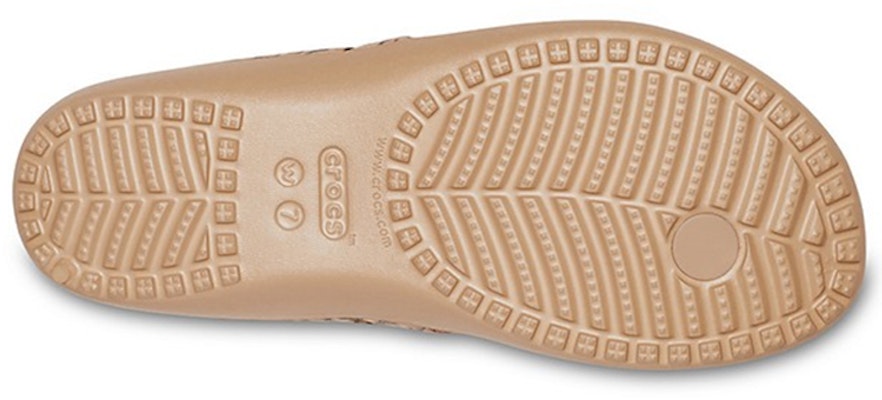 (Women) Crocs Kadee ll Leopard Print Flip-Flops Brown 206398-98R Details for (Women) Crocs Kadee ll Leopard Print Flip-Flops Brown 206398-98R