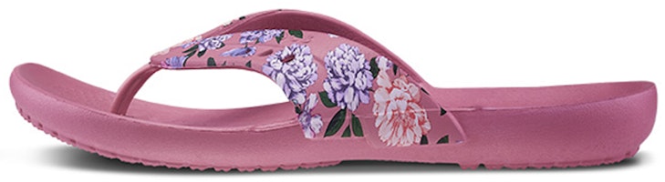 (Women) Crocs Kadee Printing Flip-Flops Pink 206190-9A5 (Women) Crocs Kadee Printing Flip-Flops Pink 206190-9A5