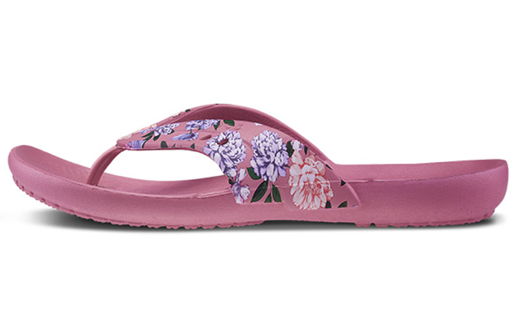 (Women) Crocs Kadee Printing Flip-Flops Pink 206190-9A5