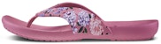 (W) 크록스 카디 프린팅 핑크 플립플랍 (Crocs Kadee Printing Pink Flip-Flop) 206190-9A5