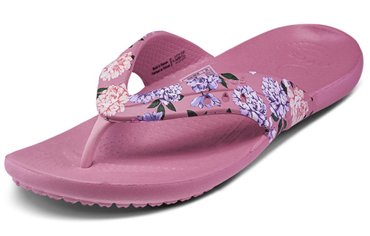 Order (W) 크록스 카디 프린팅 핑크 플립플랍 (Crocs Kadee Printing Pink Flip-Flop) 206190-9A5