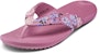 (W) 크록스 카디 프린팅 핑크 플립플랍 (Crocs Kadee Printing Pink Flip-Flop) 206190-9A5