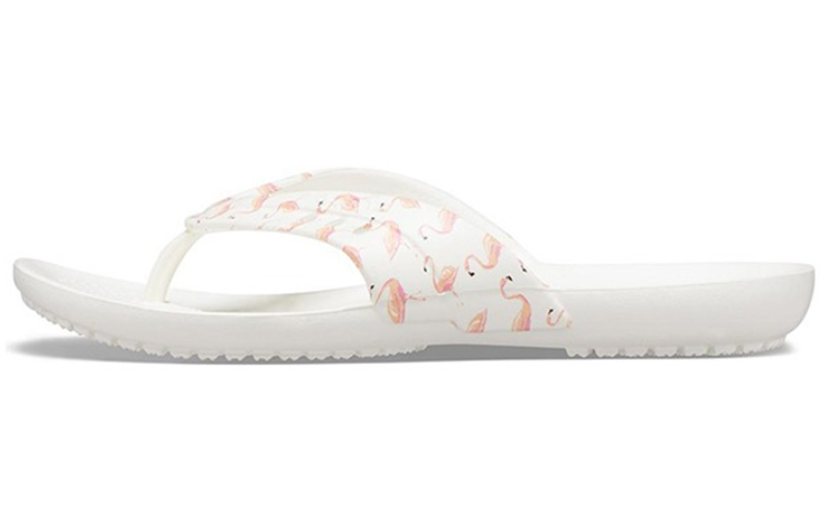 (Women) Crocs Kadee Summer Flip-Flops White 206190-6J0