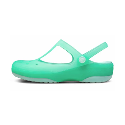 (W) Crocs Karin Clog Beach Green Sandals