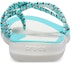 Lookbook (W) Crocs Selipar Jalin Biru Putih 205728-4DY