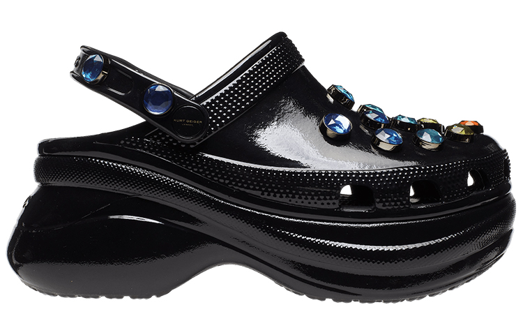 (W) Crocs Kurt Geiger London Classic Clog 'Black' 圖 2