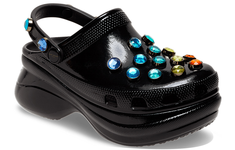 (W) Crocs Kurt Geiger London Classic Clog 'Black' 圖 3