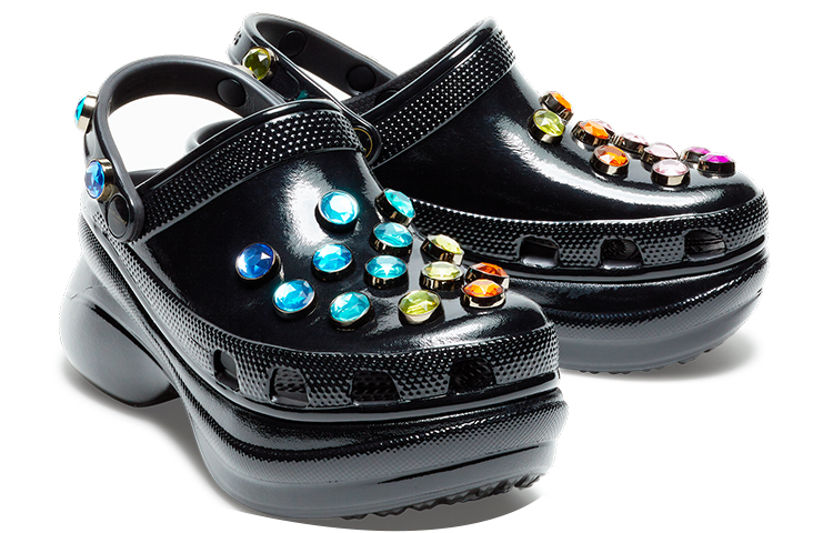 (W) Crocs Kurt Geiger London Classic Clog 'Black' 圖 4