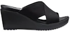 Order (Women) Crocs Leigh 2 Xstrap Wedge 'Simple Casual Black' 204949-060