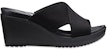 (W) Crocs Leigh 2 Xstrap Wedge 'Simple Kasual Hitam' 204949-060