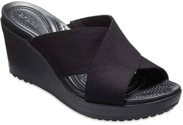 (Women) Crocs Leigh 2 Xstrap Wedge 'Simple Casual Black' 204949-060 Lookbook (Women) Crocs Leigh 2 Xstrap Wedge 'Simple Casual Black' 204949-060