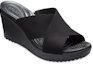 Lookbook (Women) Crocs Leigh 2 Xstrap Wedge 'Simple Casual Black' 204949-060