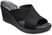 (W) Crocs Leigh 2 Xstrap Wedge 'Simple Kasual Hitam' 204949-060