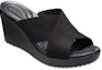 Lookbook (W) Crocs Leigh 2 Xstrap Wedge 'Simple Kasual Hitam' 204949-060